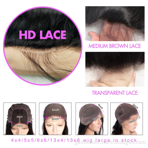 wholesale prices virgin 100% mink remy brazilian with baby hair wigs human hair 13*6 hd lace front body wave wig